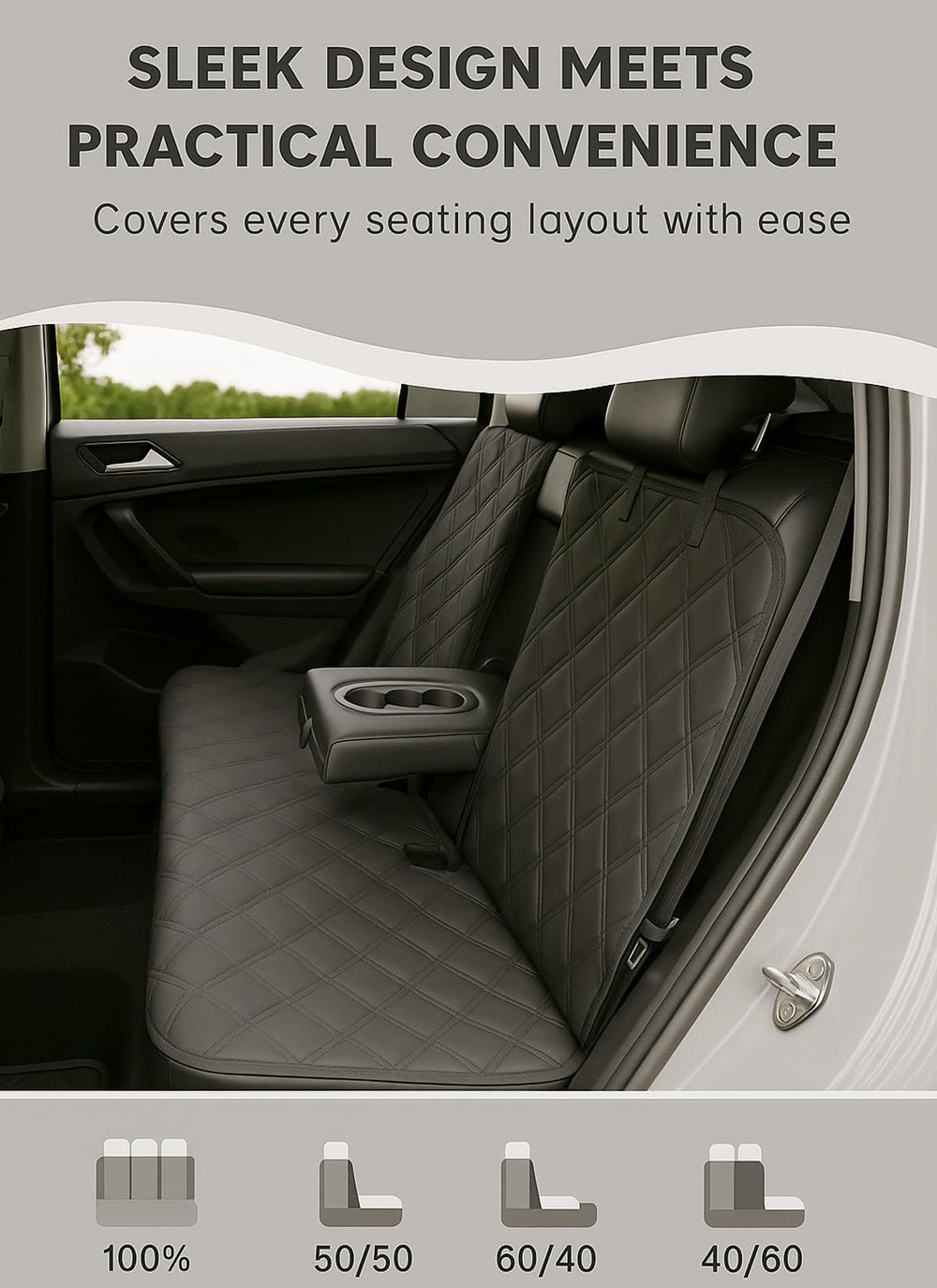 Fidozen protects car interiors from pet hair and moisture