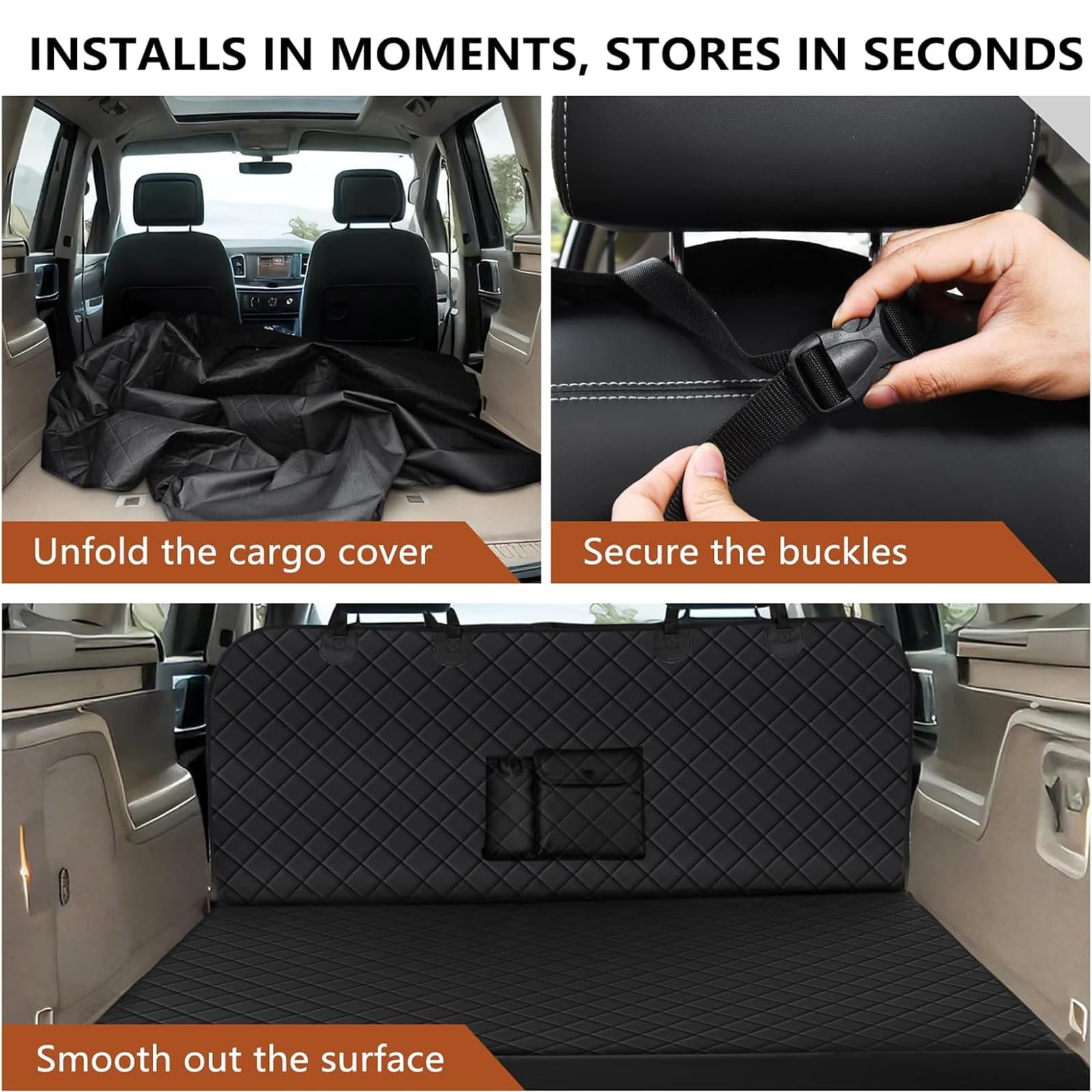 4-layer quilted trunk mat from Fidozen protects against spills and pet messes.