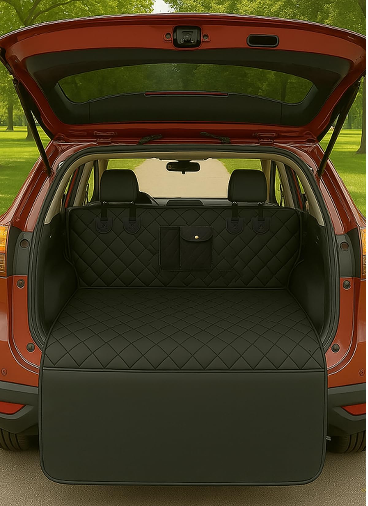 Fidozen universal cargo liner for SUV; waterproof protection keeps trunks dry after muddy adventures.