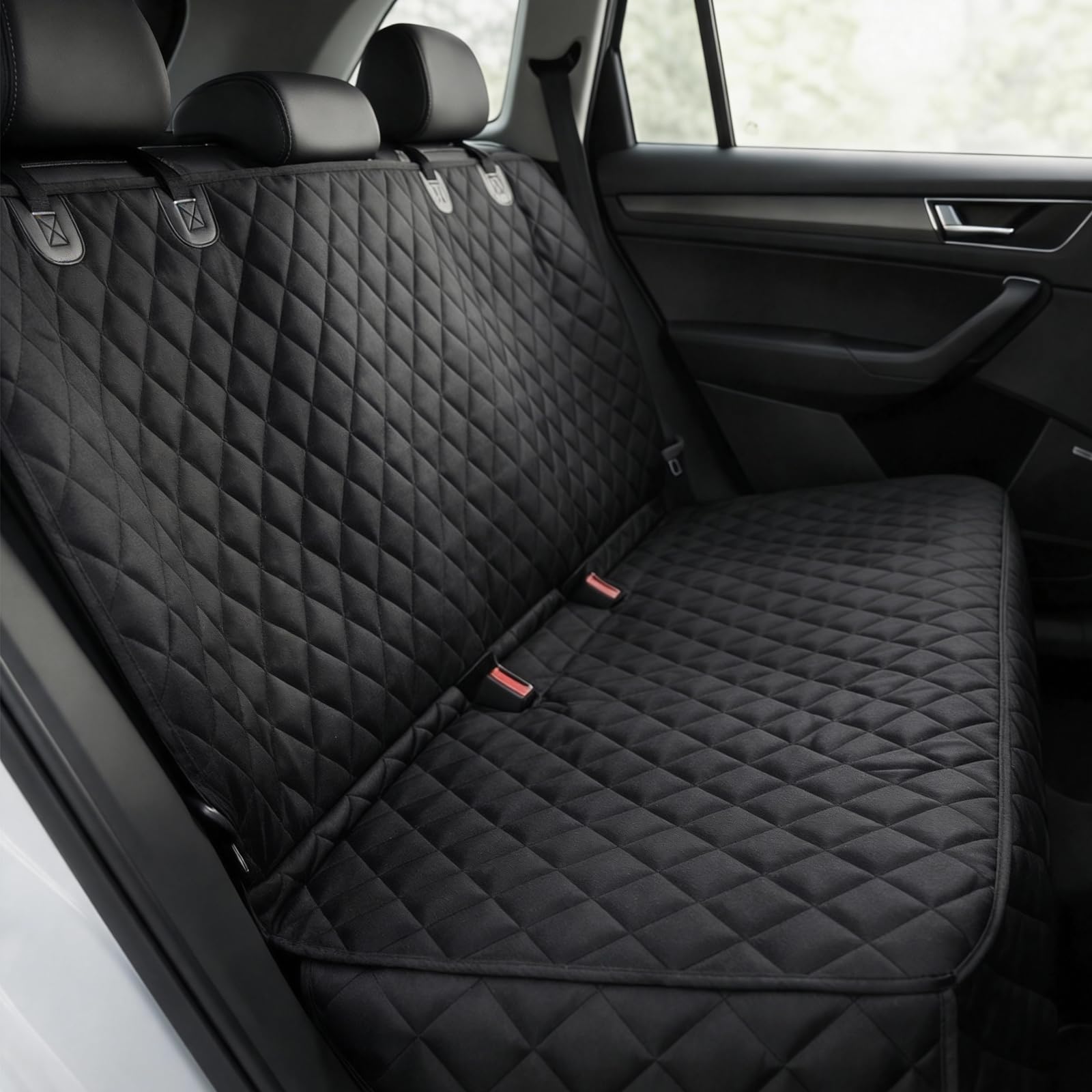 Fidozen waterproof backseat cover protects upholstery from dirt and spills