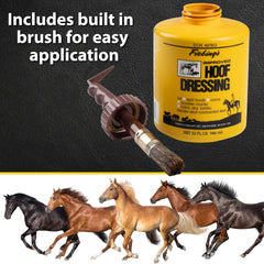 Fiebing's Hoof Oil softens dry hooves with rich moisture.