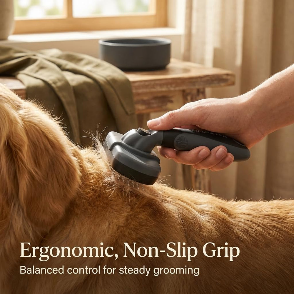 Field & FUR Slicker Brush compact for daily grooming sessions with pets.
