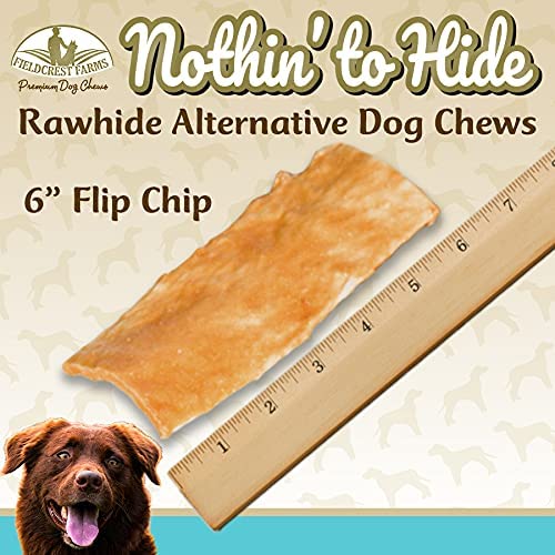 Fieldcrest Farms Nothin to Hide Flip Chips rawhide-free label communicates safer alternative