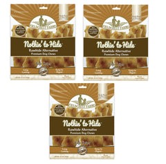 Fieldcrest Farms Nothin to Hide flip chips peanut butter 3-pack on display for dogs.