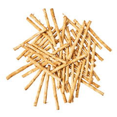 Dog taking a bite of Twist Stix demonstrates protein-rich beef flavor.