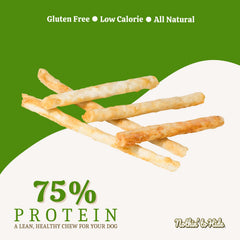 Nothing to Hide Twist Stix chicken flavor label signals tasty protein rich treat