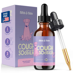 Fifth & Fido bottle with dropper for at‑home kennel cough relief.