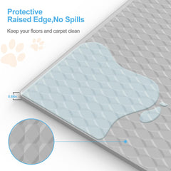 Filmicy raised lip edge contains spills, protecting floors and carpets.