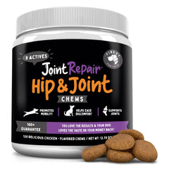 Finest For Pets Joint Repair bottle front for dogs, showing USA-made joint support