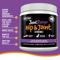 Finest For Pets Joint Repair chew pose reveals tasty chew texture