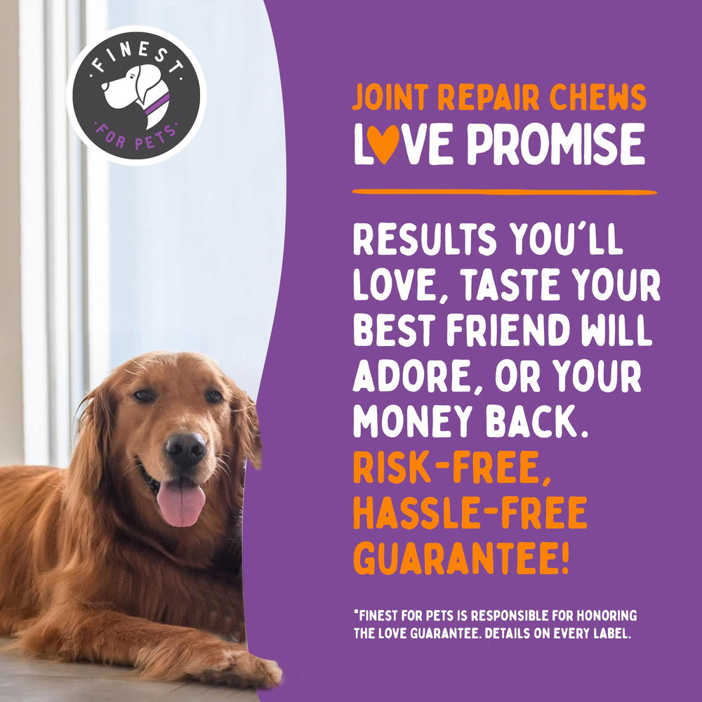 Finest For Pets hemp ingredient close-up emphasizes natural joint support potential