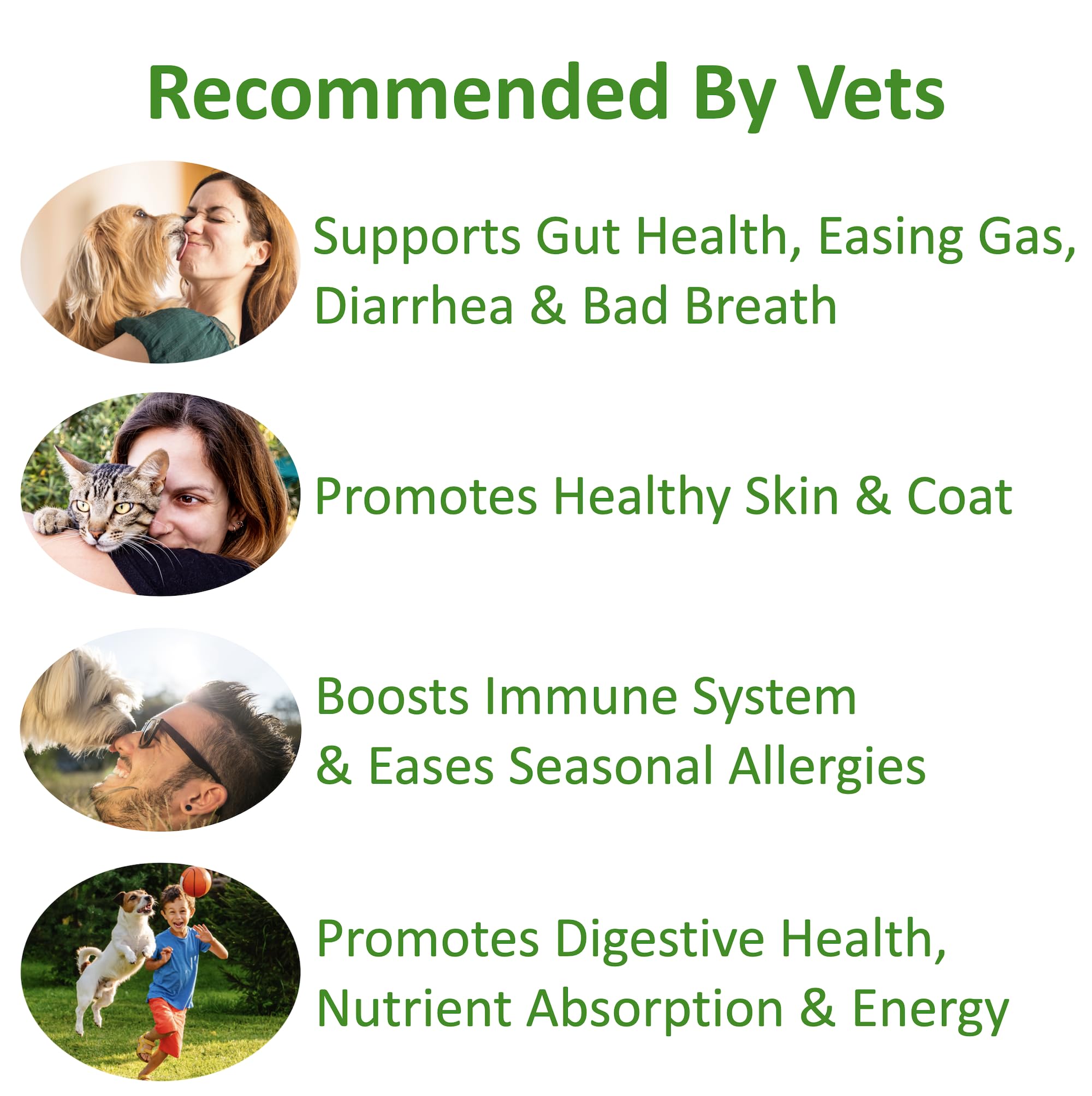 Pet meal with TummyWorks powder mixed in, for convenient daily use.