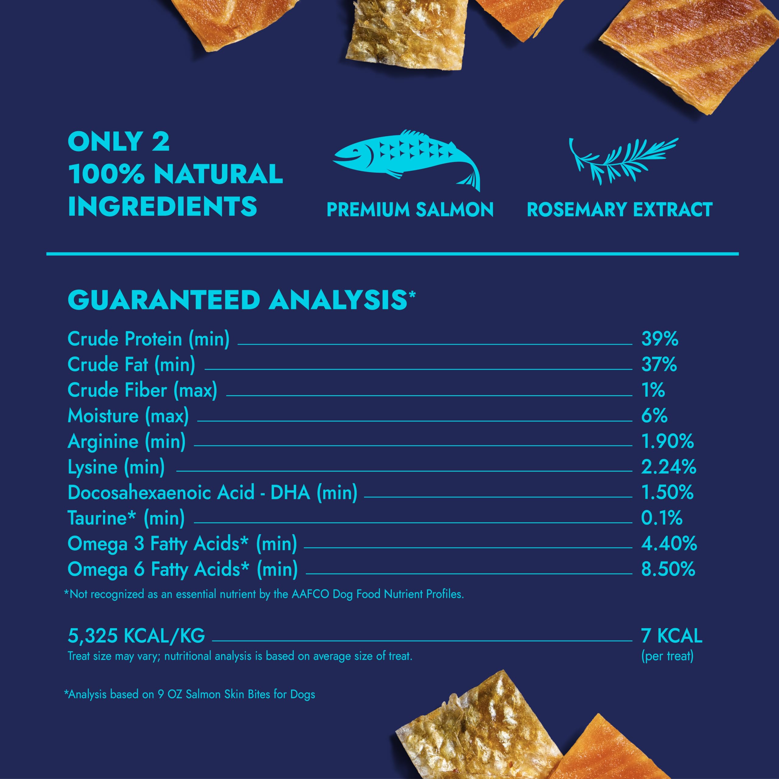 Omega-3 rich Finfare treats to support skin and coat health.