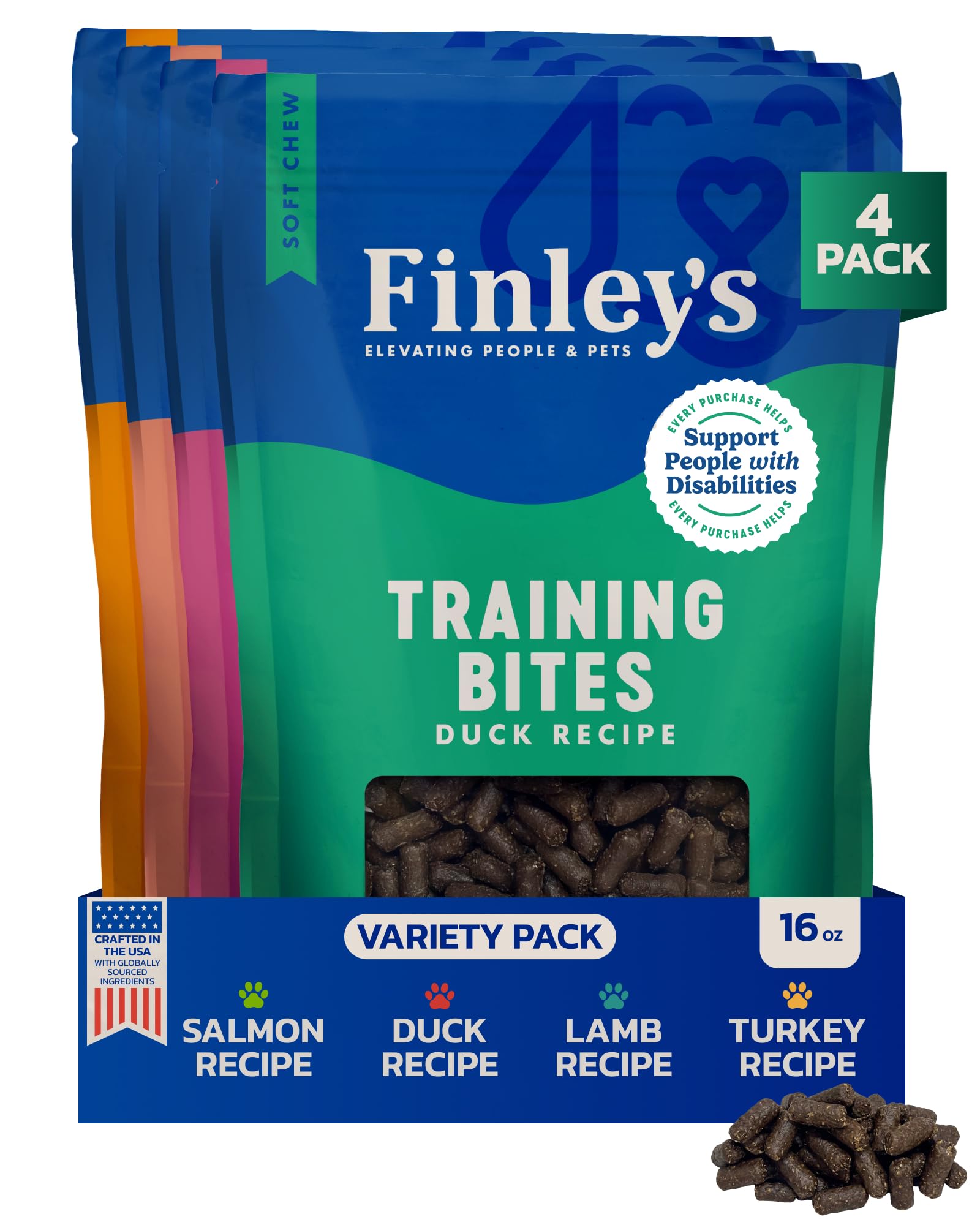 Finley's Training Treats soft mini bites for puppies, ideal for quick rewards during training