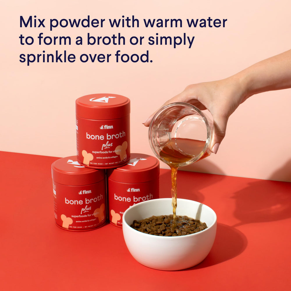 Finn Bone Broth Plus collagen-powder supports joint-friendly nutrition for mobility.