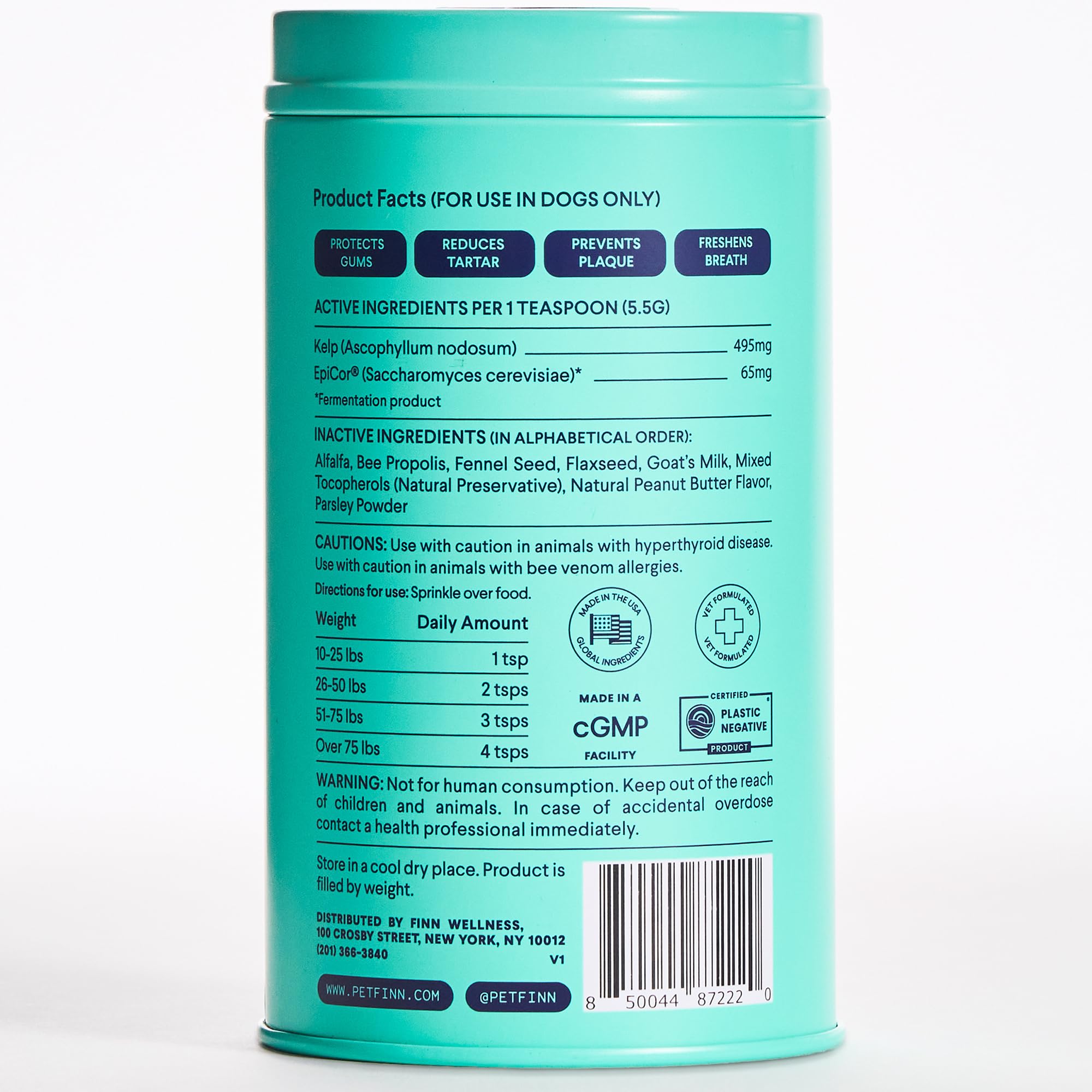 Finn Dental Powder for Dogs mixing scene, user-friendly ritual for pet dental care.