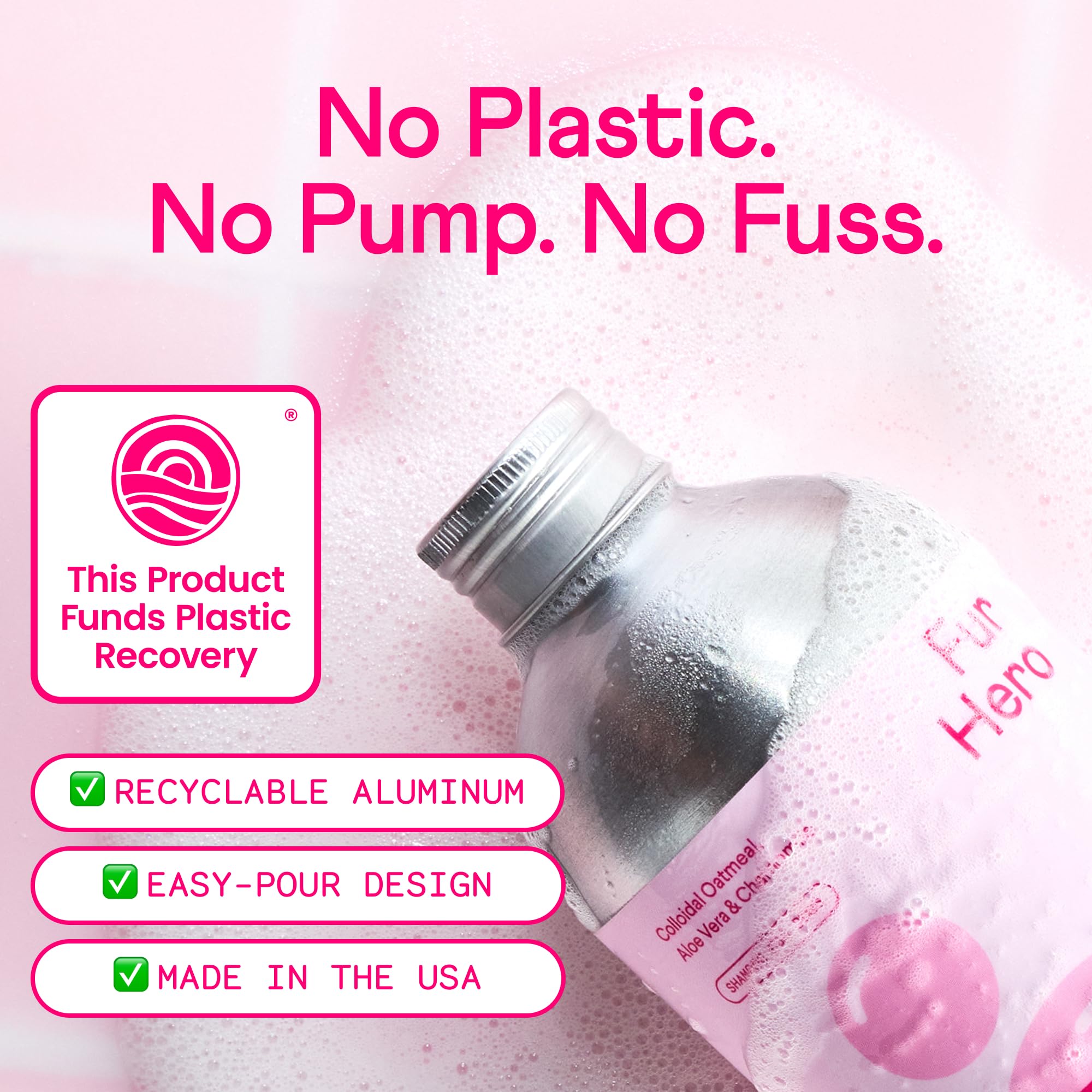 Finn Fur Hero aluminum-bottle-eco: sustainable, recyclable packaging