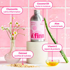 Finn Fur Hero lather-action: rich foam for calming cleansing