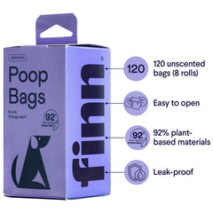 Finn leakproof bags resist tears and leaks during every cleanup.
