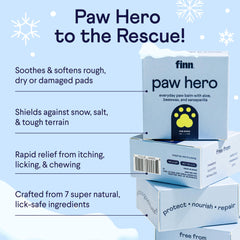 Finn Paw Hero after-application close-up shows moisturized pads