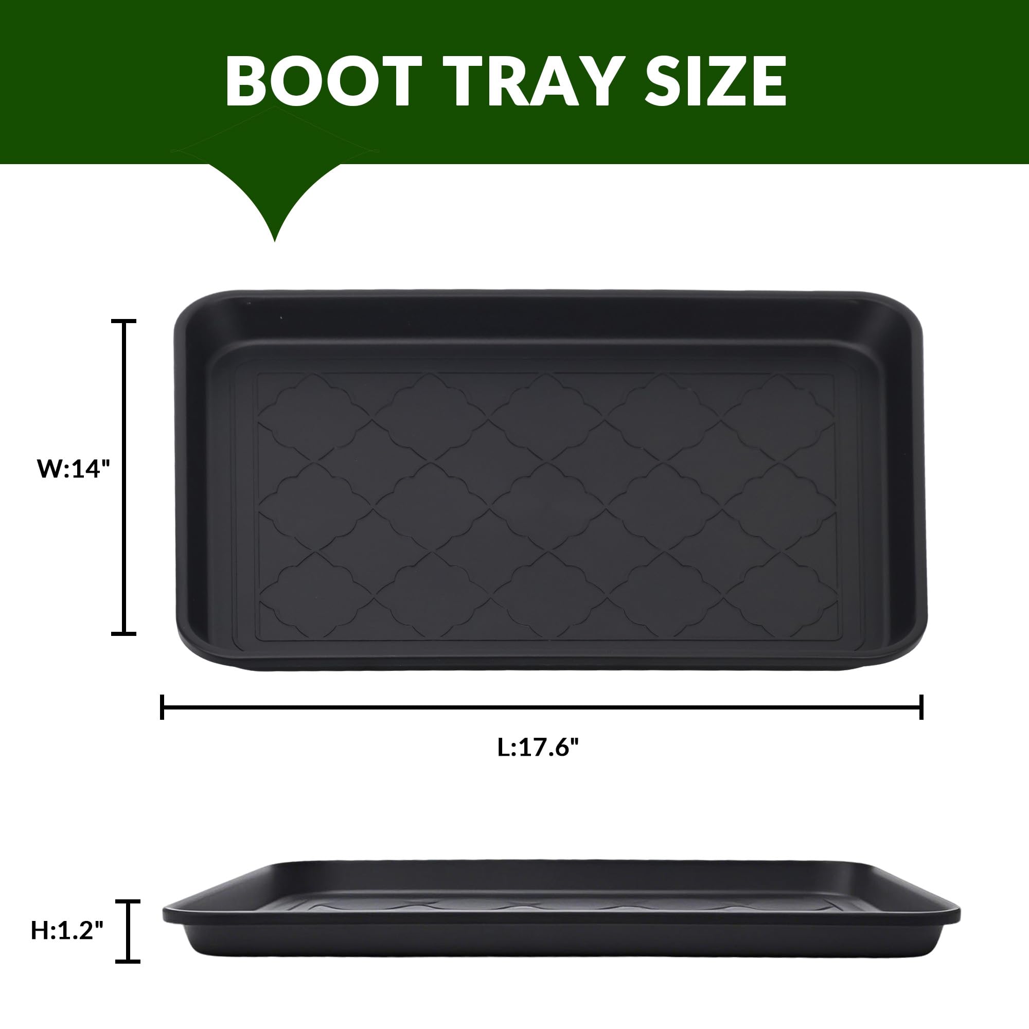 Finorder multi-purpose boot trays all-weather use show indoor and outdoor flexibility.