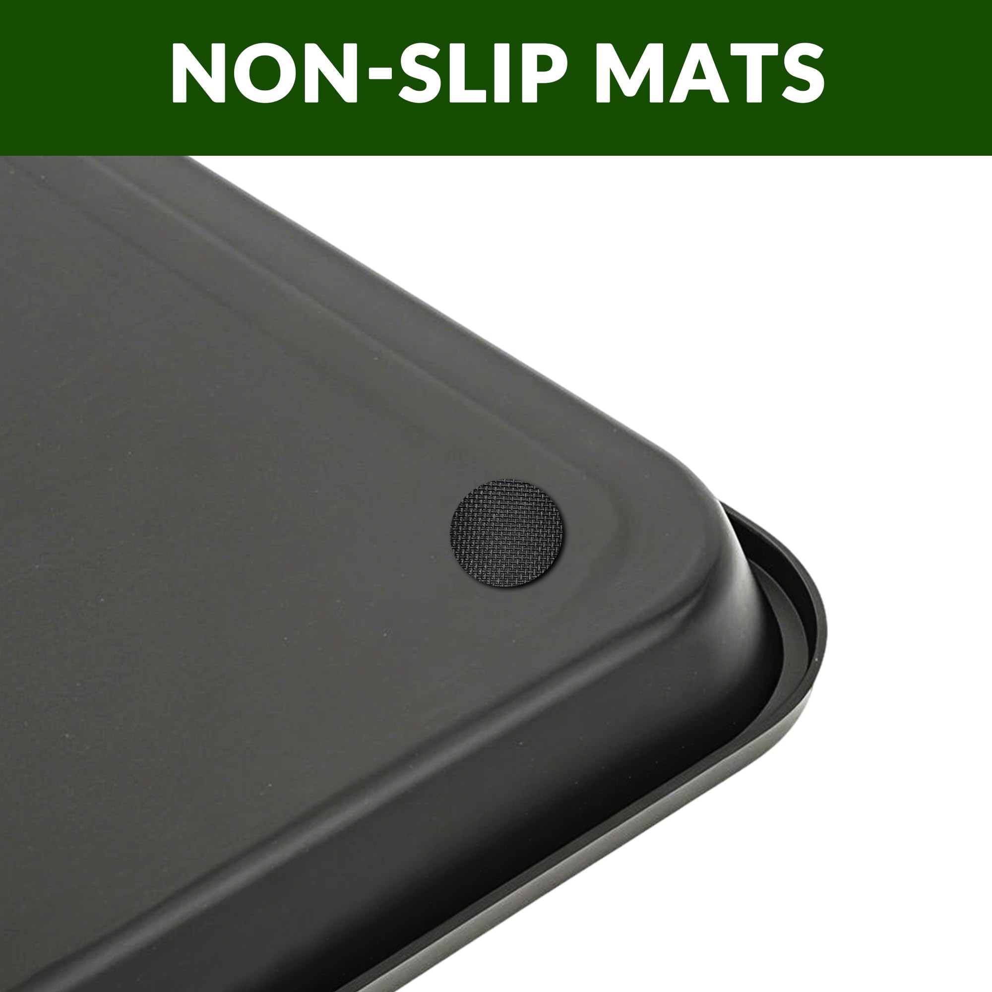 Finorder boot trays easy-clean surface makes quick maintenance simple.