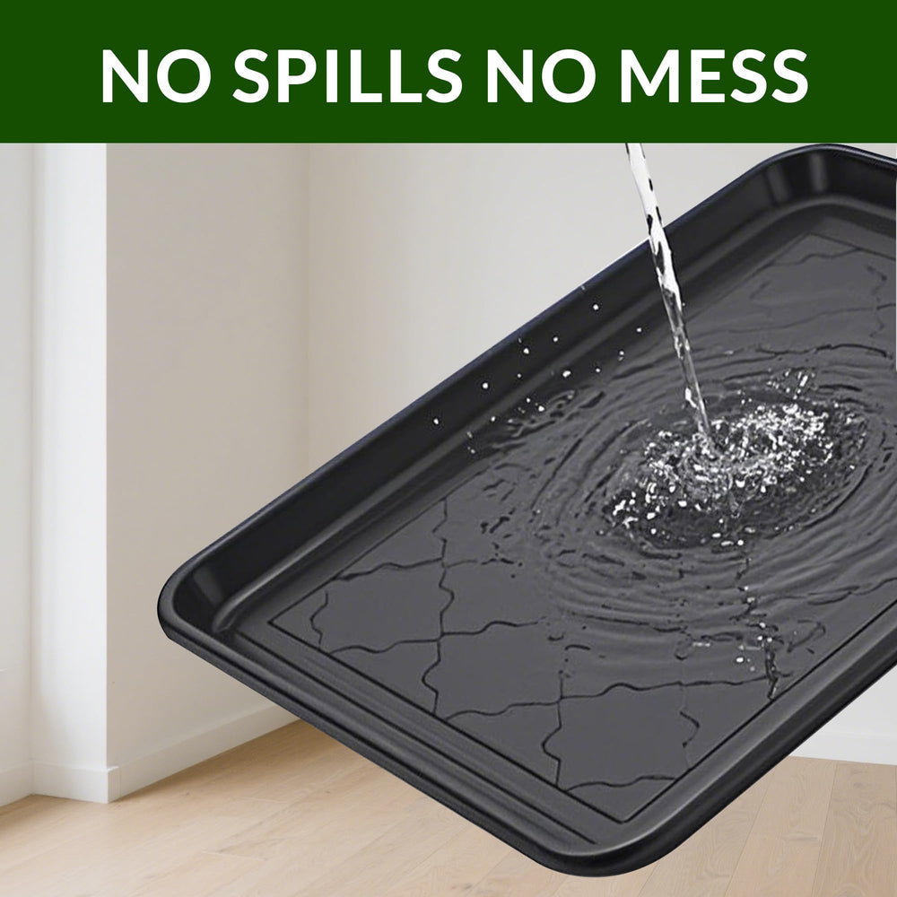 Finorder multi-purpose boot trays raised-edges closeup traps moisture and debris.