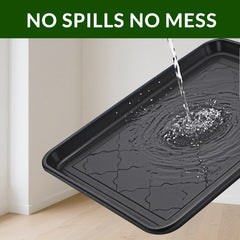 Finorder multi-purpose boot trays raised-edges closeup traps moisture and debris.