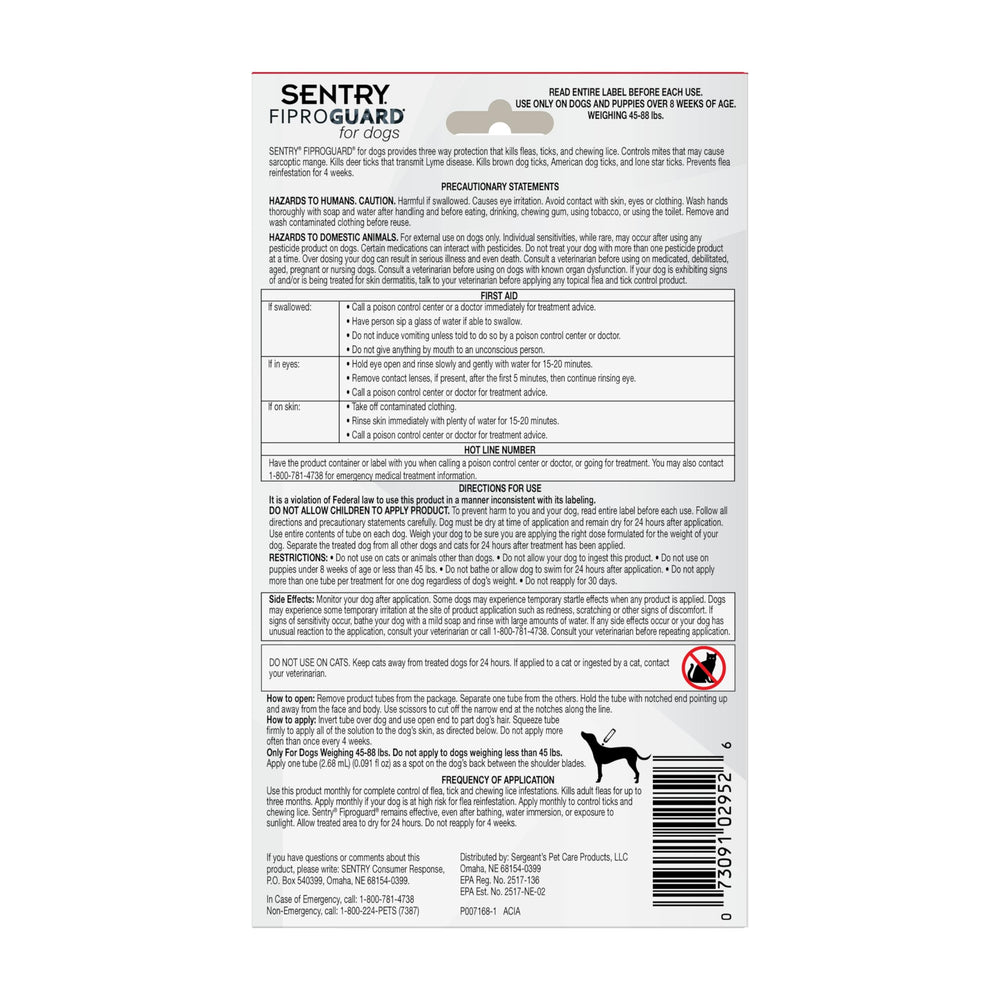 Fiproguard suitable for breeding, pregnant, and lactating dogs.