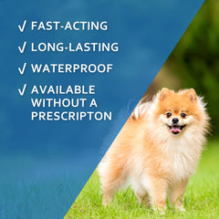 Fiproguard Plus on-dog back application demonstrates easy monthly spot-on use