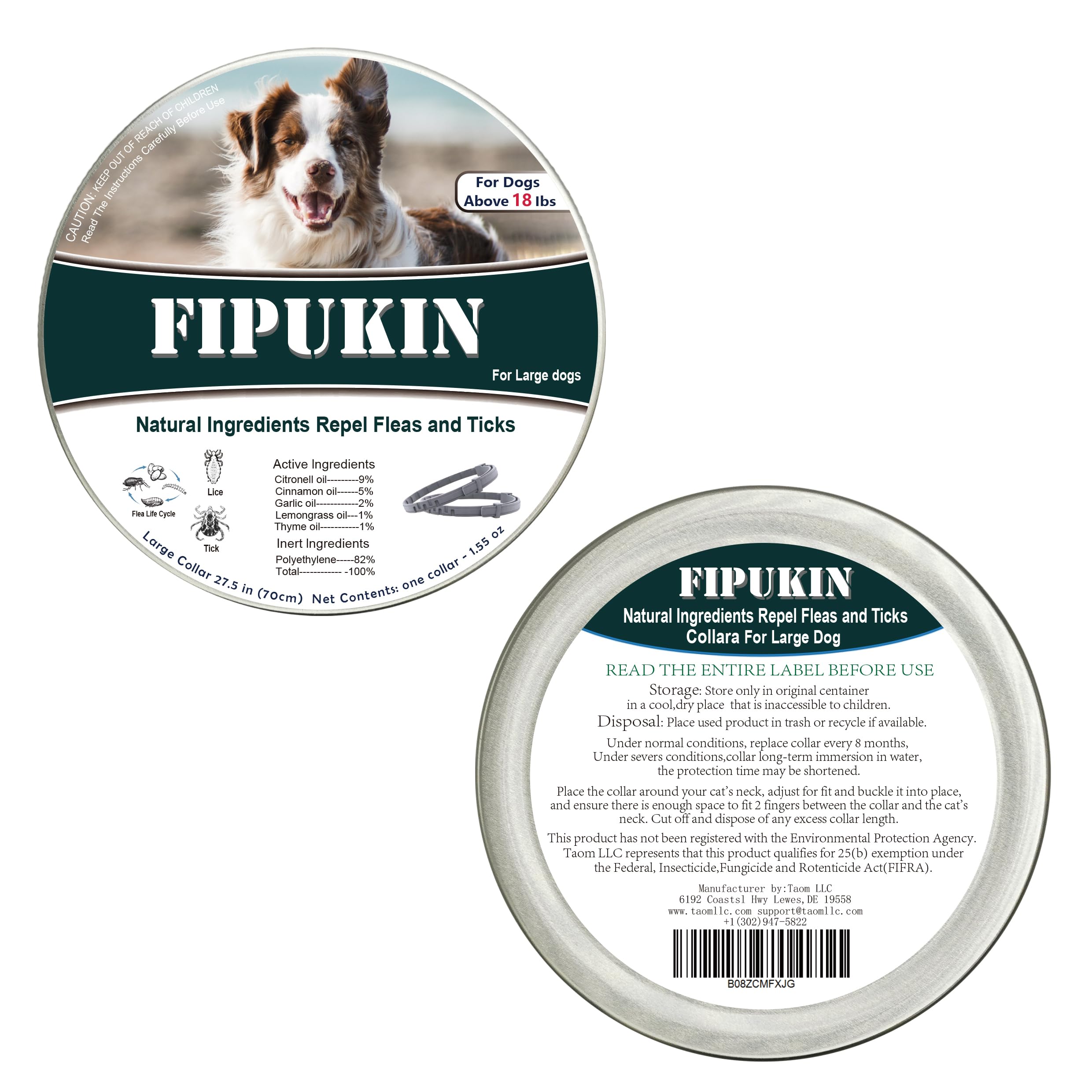 FIPUKIN dog owner attaching collar during daily walk