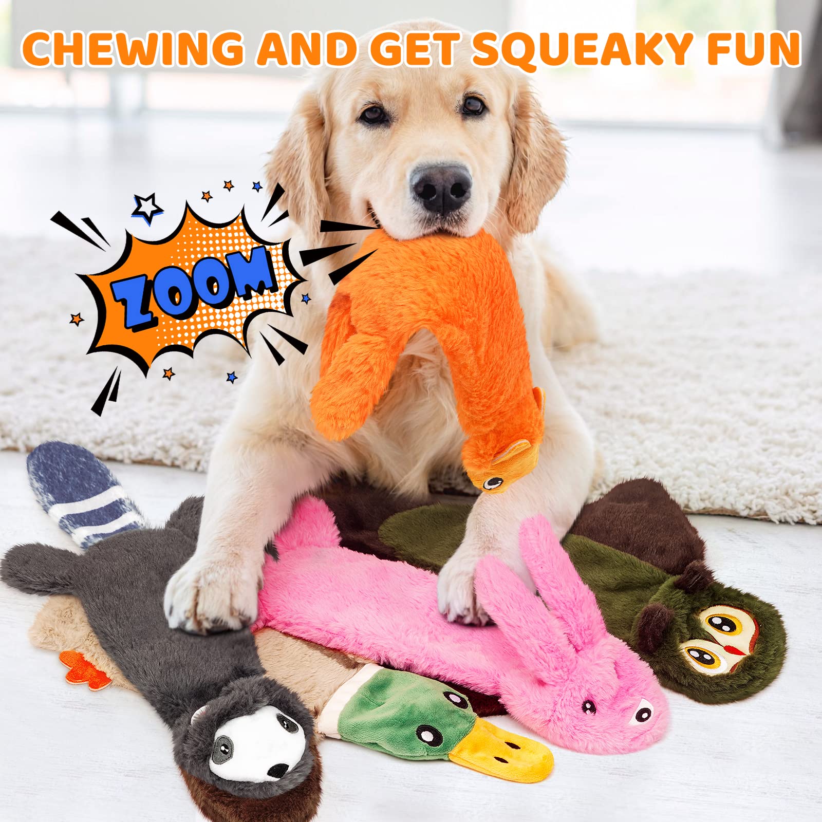 FIREOR owl squeak toy with pocket for added versatility