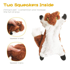 FireOr non-toxic plush dog toys support safe, interactive chewing.