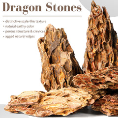 FISCAPE Dragon Stone large rock cluster creates natural ridges in medium tanks