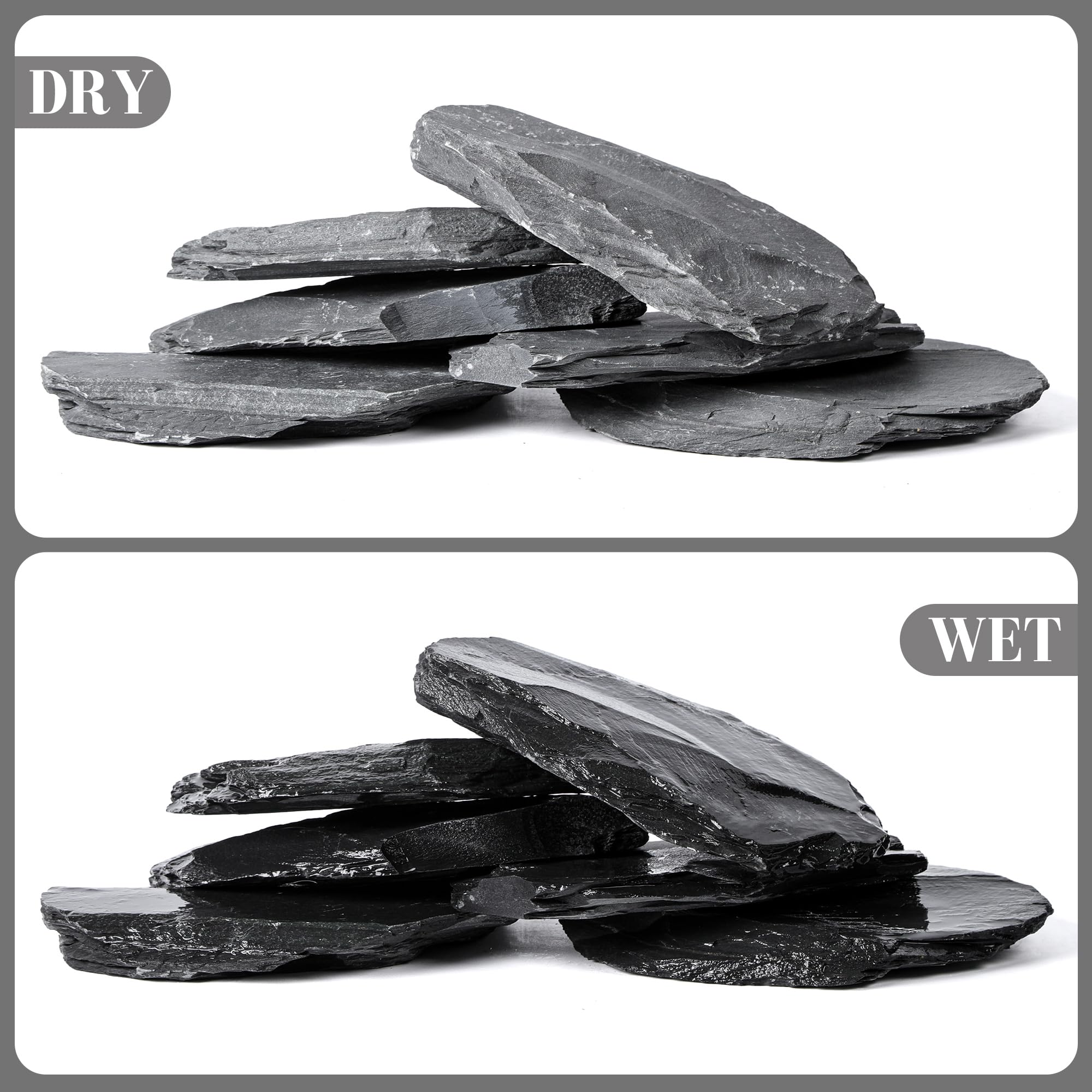 FISCAPE flat stones suit terrariums and paludariums with natural styling.