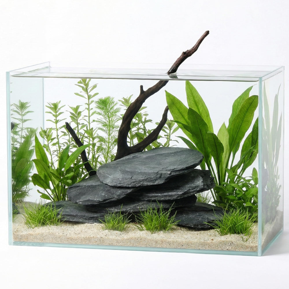 FISCAPE slate stones vary naturally, adding authentic texture to displays.