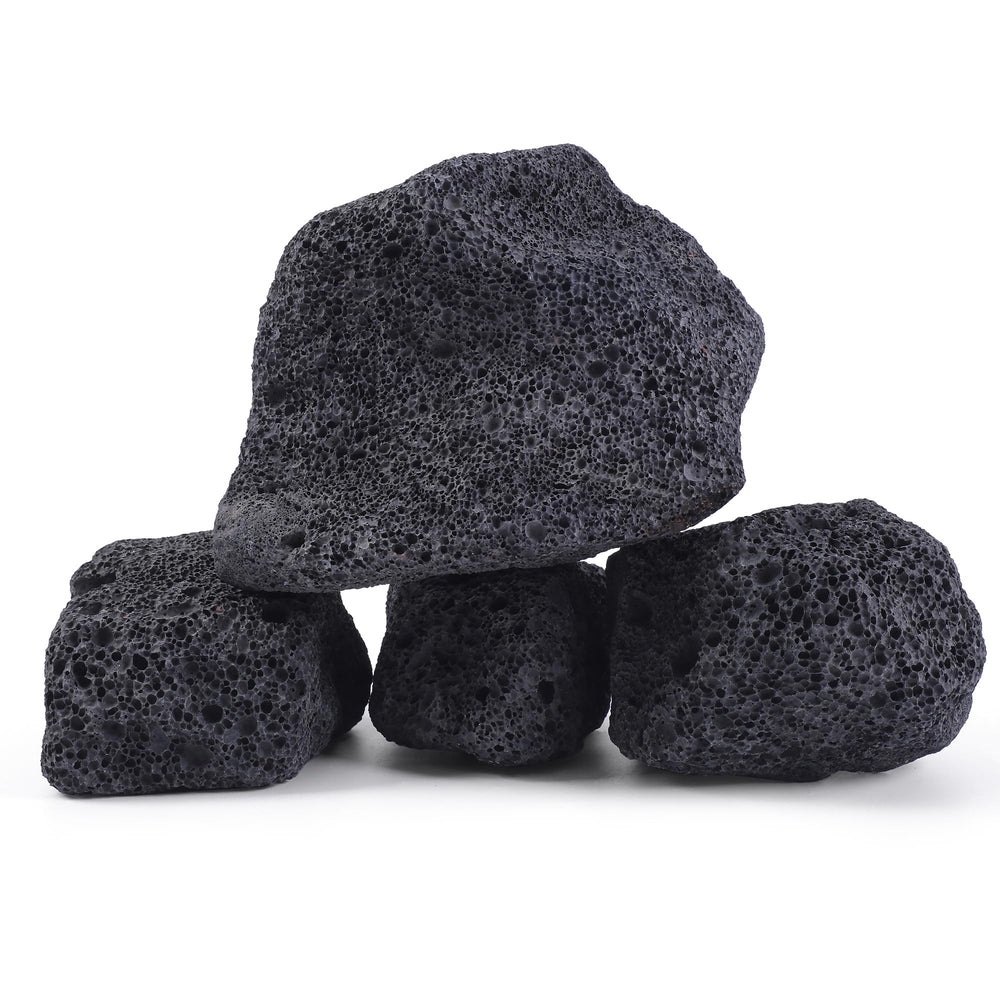 FISCAPE lava rock close-up showing porous texture ideal for nano aquariums.