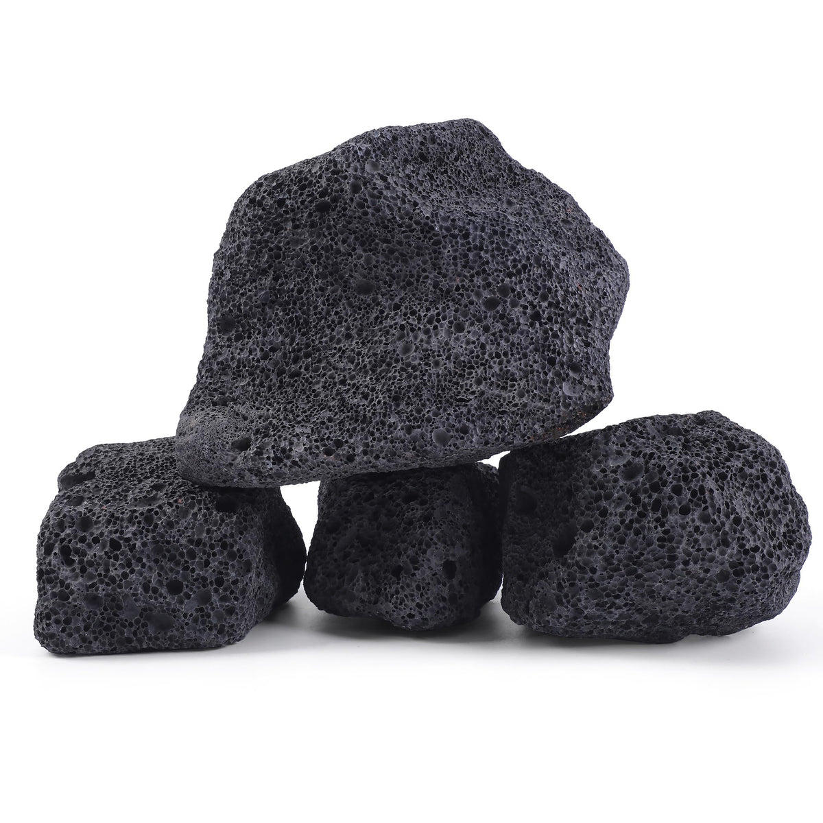 FISCAPE lava rock close-up showing porous texture ideal for nano aquariums.