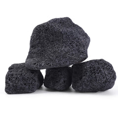 FISCAPE lava rock close-up showing porous texture ideal for nano aquariums.