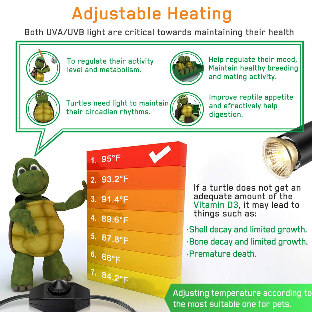Fischuel Reptile Heat Lamp gooseneck-360 allows flexible positioning in terrariums.