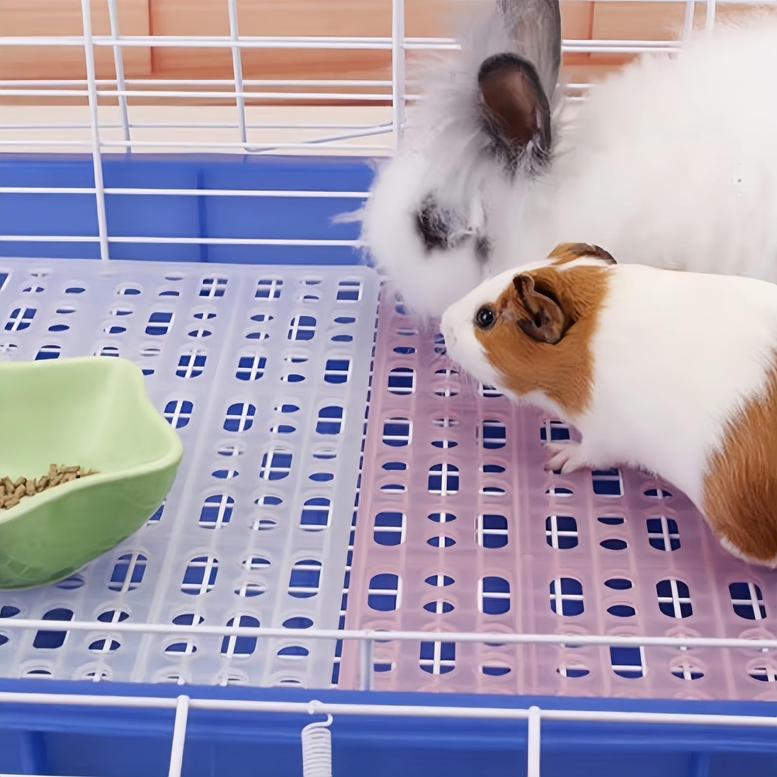 FISDEN rabbit cage mat with holes design promotes waste drainage and easy cleaning.