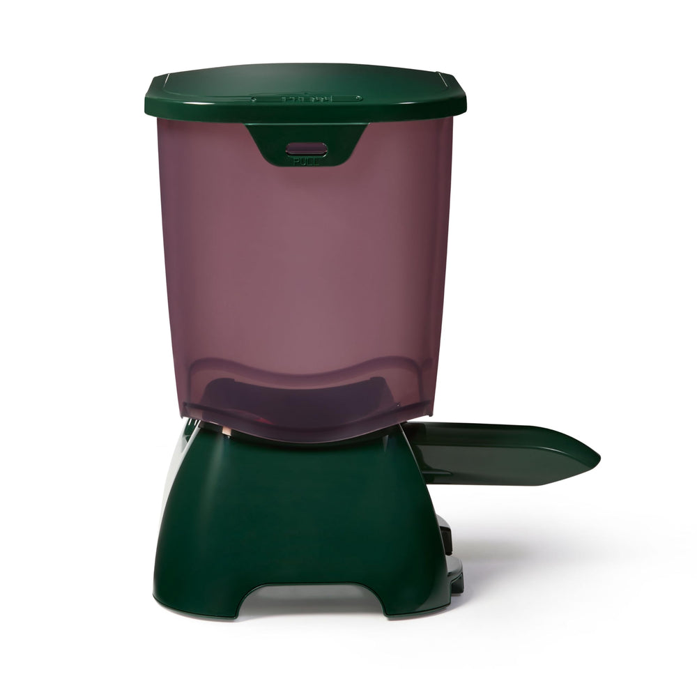 Fish Mate P7000 base mounting option provides stable installation in a garden pond.