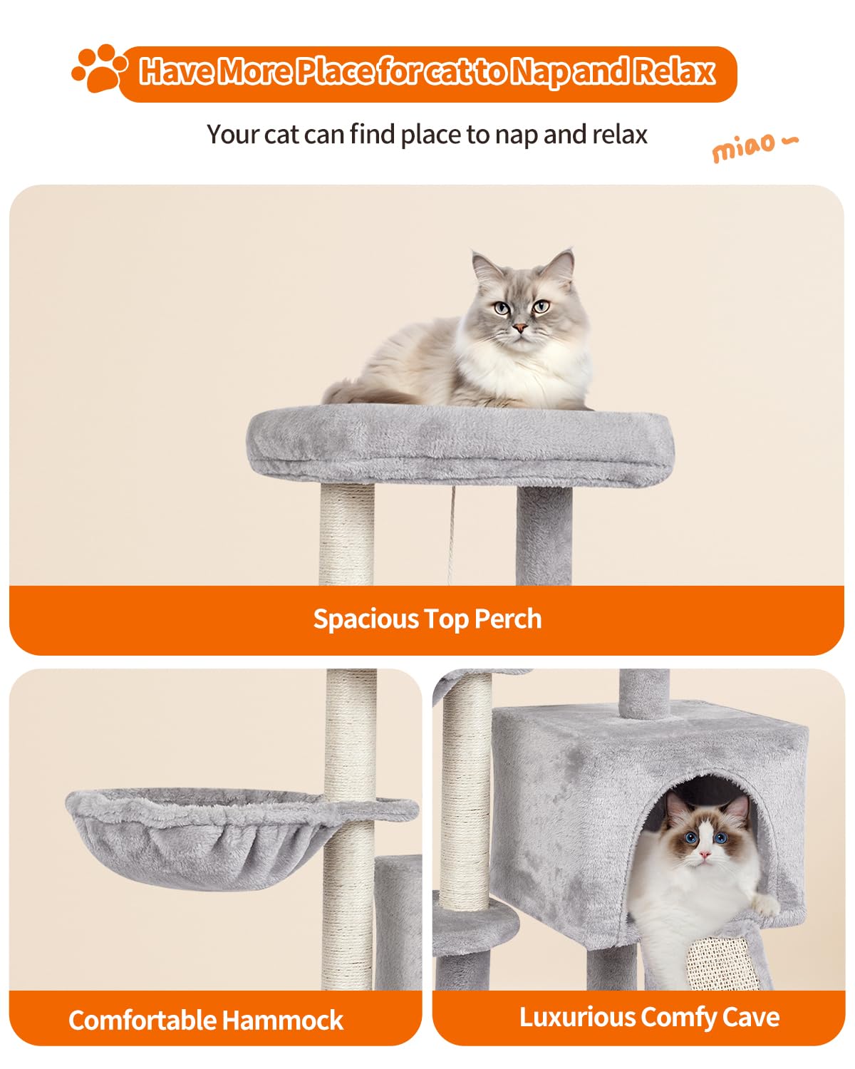 Fish&Nap cat condo interior creates a private retreat for cats