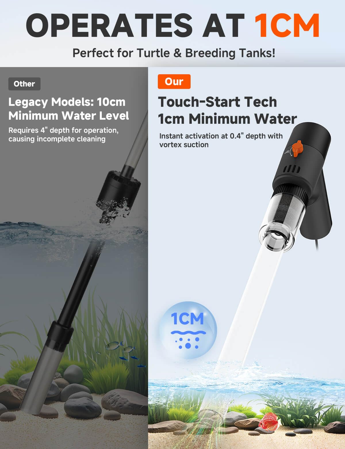fishands Gravel cleaner nozzles and extensions support versatile aquarium maintenance.