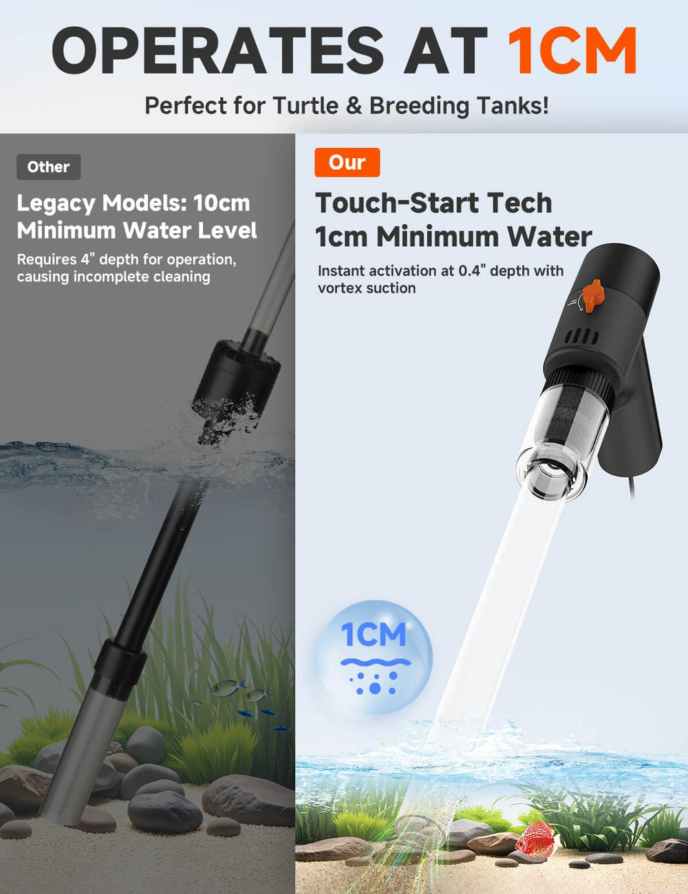 fishands Gravel cleaner nozzles and extensions support versatile aquarium maintenance.