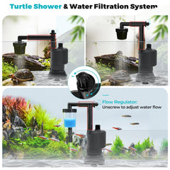 Fishkeeper adjustable-length tubes extend reach for tall tanks and hard-to-reach areas.
