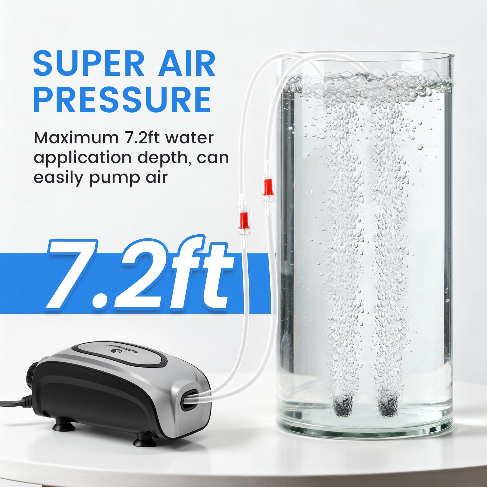 Fishkeeper air stones and tubing included for immediate setup.