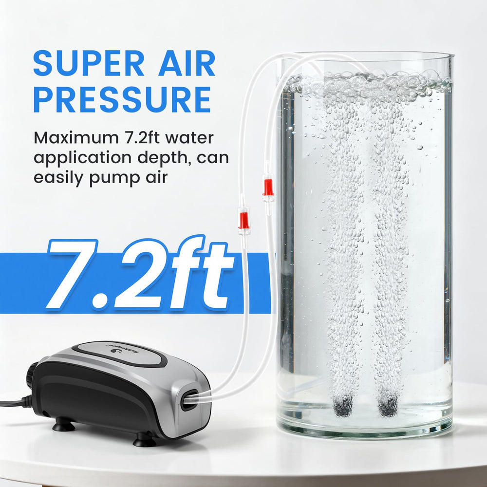 Fishkeeper air stones and tubing included for immediate setup.