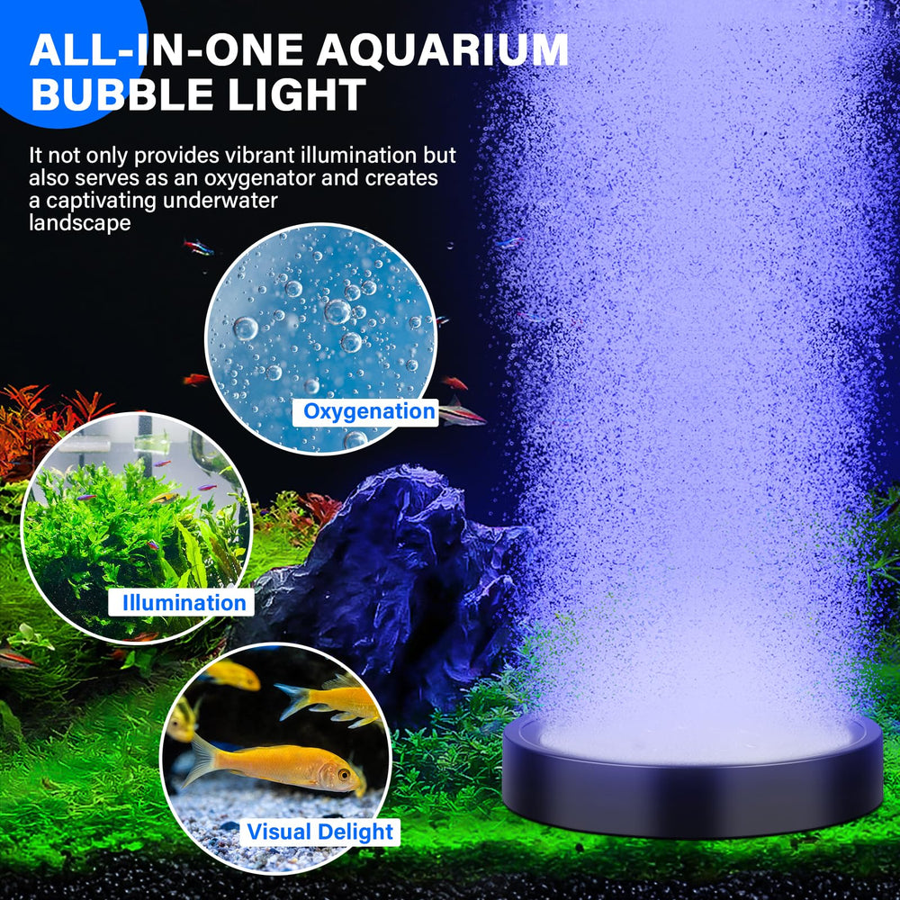 Fishkeeper Bubble Light offers 16 colors for mood customization
