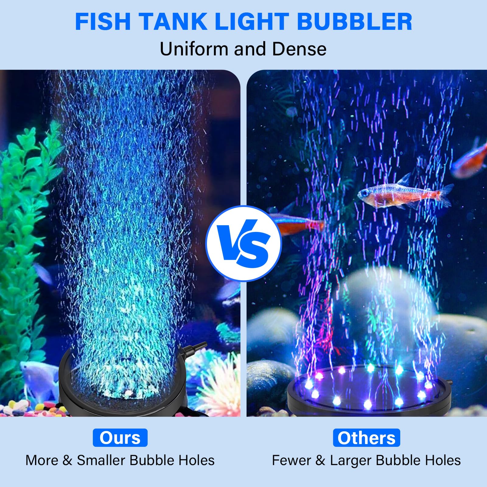 Fishkeeper Bubble Light full spectrum for natural-looking illumination